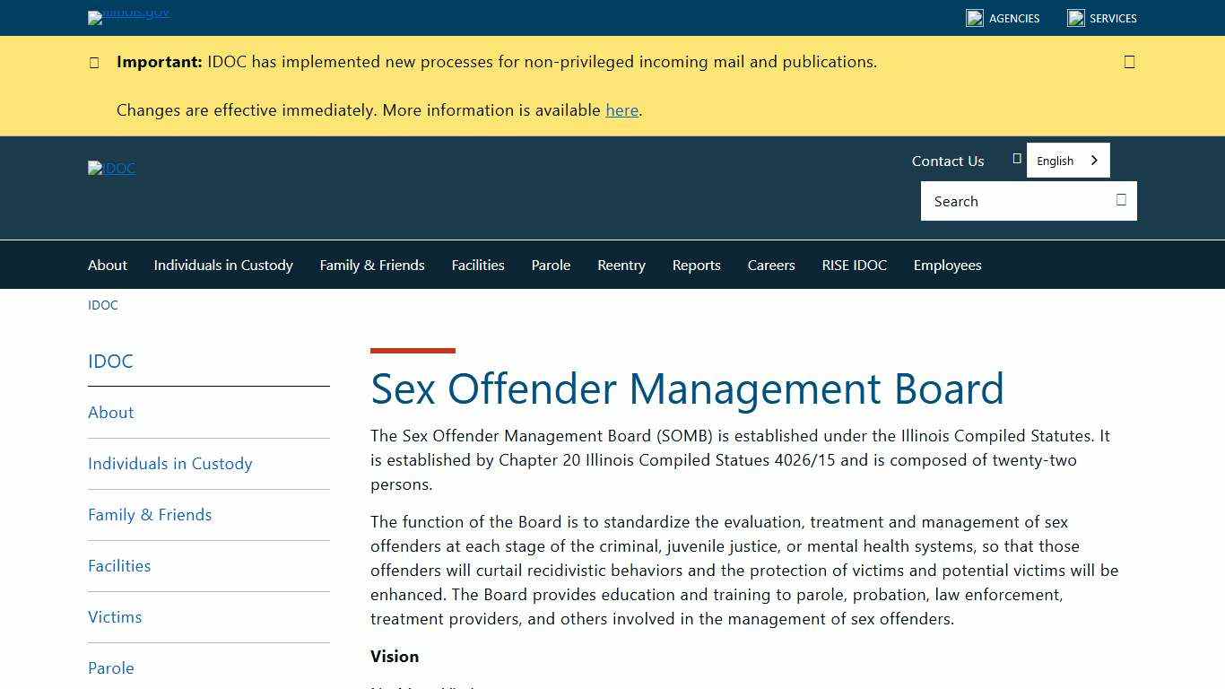 Sex Offender Management Board