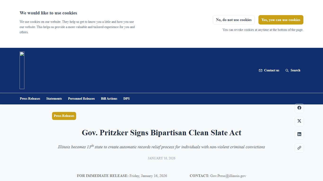 The State of Illinois Newsroom